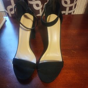 Charlotte Russe black suede heels size 8